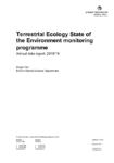 Terrestrial Ecology State of the Environment monitoring programme, Annual data report 2018/19 preview