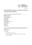 Public minutes of the Council meeting on 23 September 2021 preview