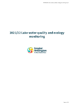 2021/22 Lake water quality and ecology monitoring preview