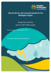 Climate drivers and seasonal outlook for the Wellington Region - Spring 2022 summary Summer 2022-2023 outlook preview