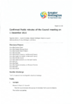 Confirmed Public minutes of the Council meeting on 1 December 2022 preview