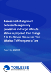 Greer 2023a Assessment of alignment between the regulatory provisions and target attribute states in proposed Plan Change 1 to the Natural Resources Plan – Whaitua Te Whanganui-a-Tara preview