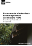 Norman and Peck 2023. Environmental effects offsets - Estimating financial contributions FINAL preview