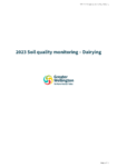 Soil quality monitoring 2023 – dairying land use preview