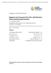 Regional Land Transport Subcommittee 9 July 2024 order paper preview
