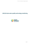 Lake water quality & ecology monitoring annual report 2023/2024 preview