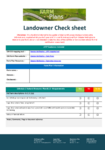 Certified Farm Environment Plan - Landowner checklist preview