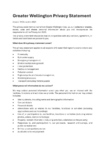 Greater Wellington Privacy Statement preview