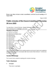 Unconfirmed Public minutes of the Council meeting on 26 June 2025 preview