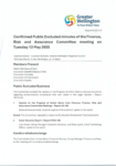 Confirmed Public Excluded Minutes of the FRAC meeting on 13 May 2025 preview