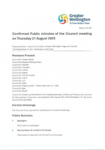 Confirmed Public minutes of the Council meeting on Thursday 21 August 2025 preview