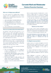 Concrete Wash and Wastewater Pollution Prevention Factsheet preview