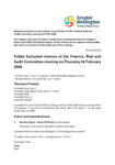 Public Excluded minutes of the Finance, Risk and Audit Committee meeting on Thursday 24 February  2026 preview