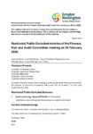 Restricted Public Excluded minutes of the Finance,  Risk and Audit Committee meeting on 24 February  2026. preview