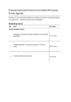 Public Agenda of the Environment and Climate Committee Workshop preview